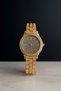 Stoned Metal Cord Women's Wristwatch