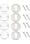 4PCS, Concealed Key Hole Cover Door Key Cover Stainless Steel Escutcheon Keyhole Cove