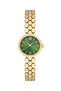 Spectrum Minimal Case Round Dial Snakeskin Pattern Metal Band Women Wrist Watch - 2