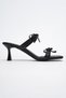 Black - Women's Slippers with Bow Detail - 2