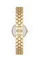 Spectrum Minimal Case Round Dial Snakeskin Pattern Metal Band Women Wrist Watch - 3