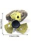 Vintage Wings Design Metal Fidget Spinner, Gold and Black, Antique Style Stress Relief Toy - 6