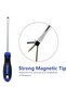 4-Piece Magnetic Screwdriver Set, Phillips & Slotted, Non-Slip Handle, Blue, VT2215 - 5