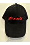 Megadeth Red Written Embroidered Unisex Black Hat