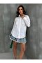 Woven Poplin Fabric Garni Bead Detailwhite Shirt New Collection - 3
