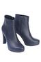 Genuine Leather Women's Dark Blue Color Boots 706 - 2