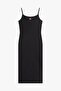 TJW STRAPPY BADGE RIB MIDI DRESS - 5