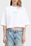 D1 Collection Women's White Crop T-Shirt Lv047C202G-Yaa