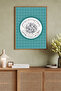 One Piece Wooden Framed Islamic Seal of the Sheriff Table Sl1005