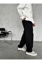 Men's Slim Ice Blue Baggy Trousers with Elastic Waist - 2