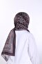 Burgundy Ethnic Pattern Summer Scarf – Border Detail - 7