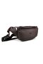 Men's Brown Multi-Pocket Shoulder and Waist Bag - 3