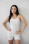 Hanging Buttoned Jumpsuit / Soft Textured Fabric - 7