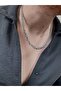 Men's Silver Stainless Steel Thick Necklace Does Not Lose Color Does Not Fade Unisex Does Not Fade Can Be Combined - 3