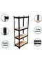 4 Tier Adjustable Garage Storage Shelving, Heavy Duty Shelving Unit Metal Storage Shelves for Wareho - 3