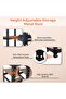 4-Shelf Metal Storage Shelving Unit, Steel Bootless Rivet Utility Display Rack Garage Shelves - 4