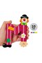 Wooden Letter m with Clown - Colorful and Fun Design (10 cm)