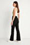 Lina Black High Waist Lycra Comfortable Spanish Leg Jeans Flare - 2