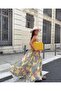Women's Spaghetti Strap Loose Fit Lined Floral Relaxed Dress - 4