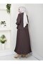 Women's Side Tie Plus Size Pleated Skirt Double Suit - 2