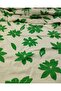 Cotton Viscose in Green Ecru Colors (Width 150 cm X Length 330 cm)
