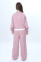 Girl's 2 Thread Half Zipper Garnished Tracksuit Set 100% Cotton Comfortable Fit - 5