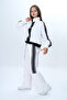 Girl's 2 Thread Half Zipper Garnished Sports Set 100% Cotton Comfortable Fit-325 - 2