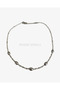 Women's Necklace with Cylinder Minimal Row Pearl