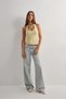 Butter Yellow Halter Neck Crop Top Body Butter Yellow - 3