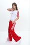 Girls' Two-Piece Bottom&Top Set-Cargo Pocket Pants & Short Sleeve T-Shirt – 100% Cotton