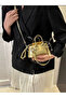 Aurora Golden Luxe-Premium Golden Sophisticated Mini Bag - 4
