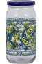 , Spanish Glass Jar, 1 L, Blue Lid, Modern Decorated