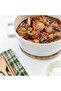 Fika,Cooking Pot,24cm,integrated handle,Glass lid with wood Knope,Suitable all Stove kind,Sand Color - 9