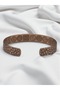 Mosaic Stone Patterned Prayer Embroidered Pure Copper Bracelet - 3