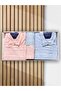 Diamond Bamboo 10 Piece Family Bathrobe Set Powder Blue