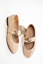 Nude Patent Leather Women's Ballerinas 19748 - 4