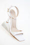 White Patent Leather Women's Classic Heeled Shoes 20785 - 5