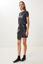 Women's Black Asymmetrical Mini Faux Leather Skirt Gp00030