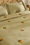 Sunflower 100% Cotton Muslin Double Bed Covers Set Sage - 4
