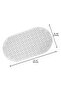 Massage Silicone Bath Mat with Suction Cups Non-Slip Bathtub and Shower Mat S-142 - 3