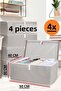 4 Boxes with Lids Trash Maxi Size 50*40*30* Multi-Purpose Box Trash - 3