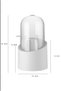 Diamond Makeup Brush and Cosmetic Organizer Hygienic Organizer Brush Holder Cream with Transparent Cover - 2