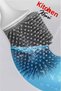 Antibacterial Silicone Tip Toilet Brush Set - Toilet and Toilet Bowl Cleaning Brush - 3