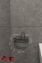 Toilet Paper Hanger with Strong Adhesive Replacement Shelf Bathroom Organizer Black - 3