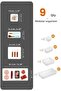 9-Drawer Multi-Purpose Organizer -Cosmetic Jewelry Makeup Organizer Closet Organizer Transparent - 2