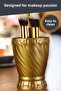 Makeup Organizer, Makeup Brush Holder, Makeup Brush Holder, Gold Color, Model 14 - 5