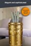 Makeup Organizer, Makeup Brush Holder, Makeup Brush Holder, Gold Antique Finish, Model 10 - 4