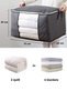 3 Pieces Gray Large Size Pillow with Window, Quilt, Sweater Hurcu / 75x40x40 - 2