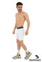 Men's White Above Knee Sportsman Baketball Player Footballer Shorts Underwear Leggings Dmn32548 - 5