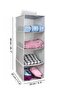 4-Tier Foldable Hangable Compartments Closet Organizer Cloth Shelf 24X29X64 cm - 2